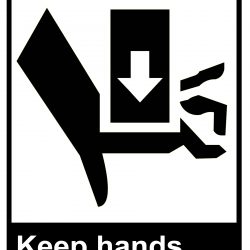 Danger - Keep Hands Clear of Moving Machinery