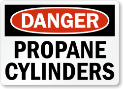 Danger Propane Cylinders