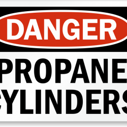 Danger Propane Cylinders